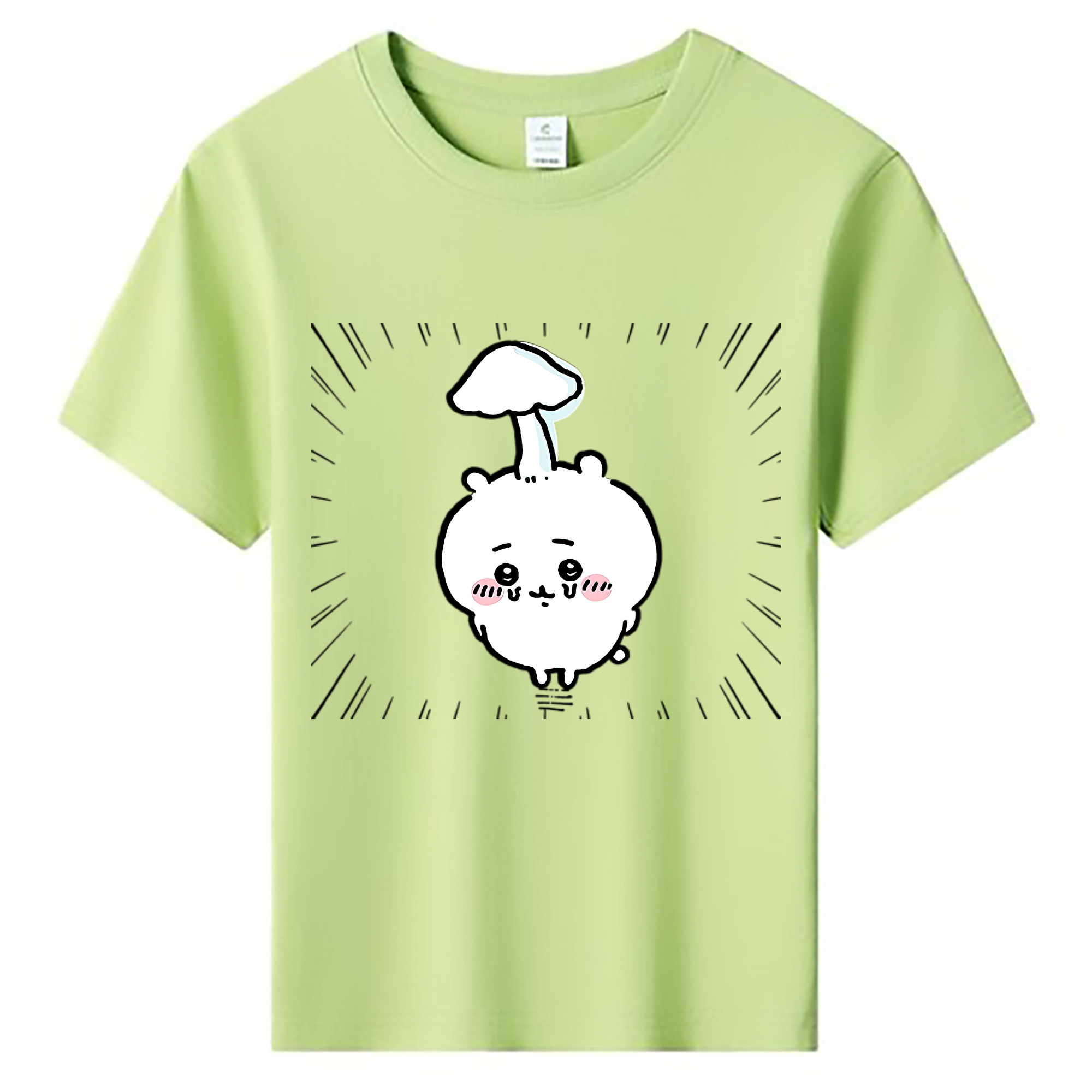 （画像用） ちいかわ ちいかわ Chii-kawa chiikawa 綿100％キッズTシャツ（フロントプリント）